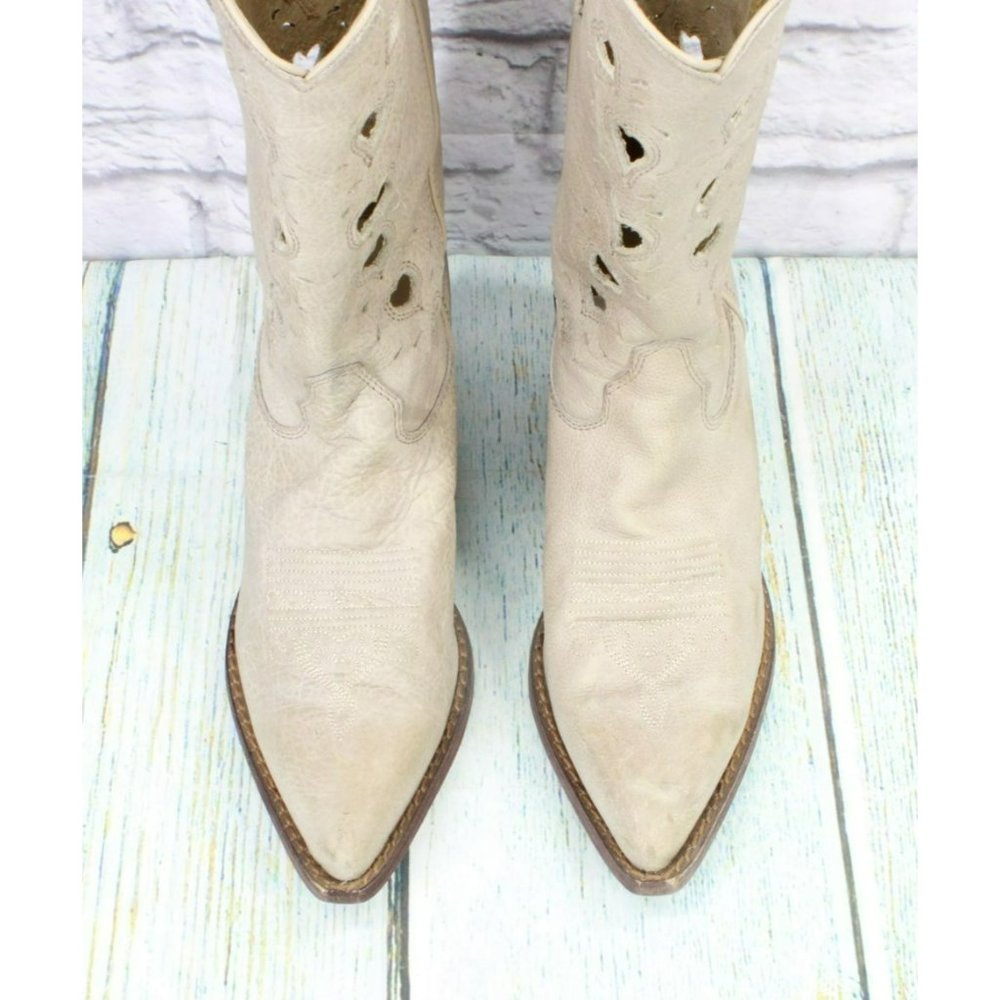 Durango Tan Leather Pull On Cushioned Pointed Toe Western Boot Size 7.5 M - Picture 5 of 8